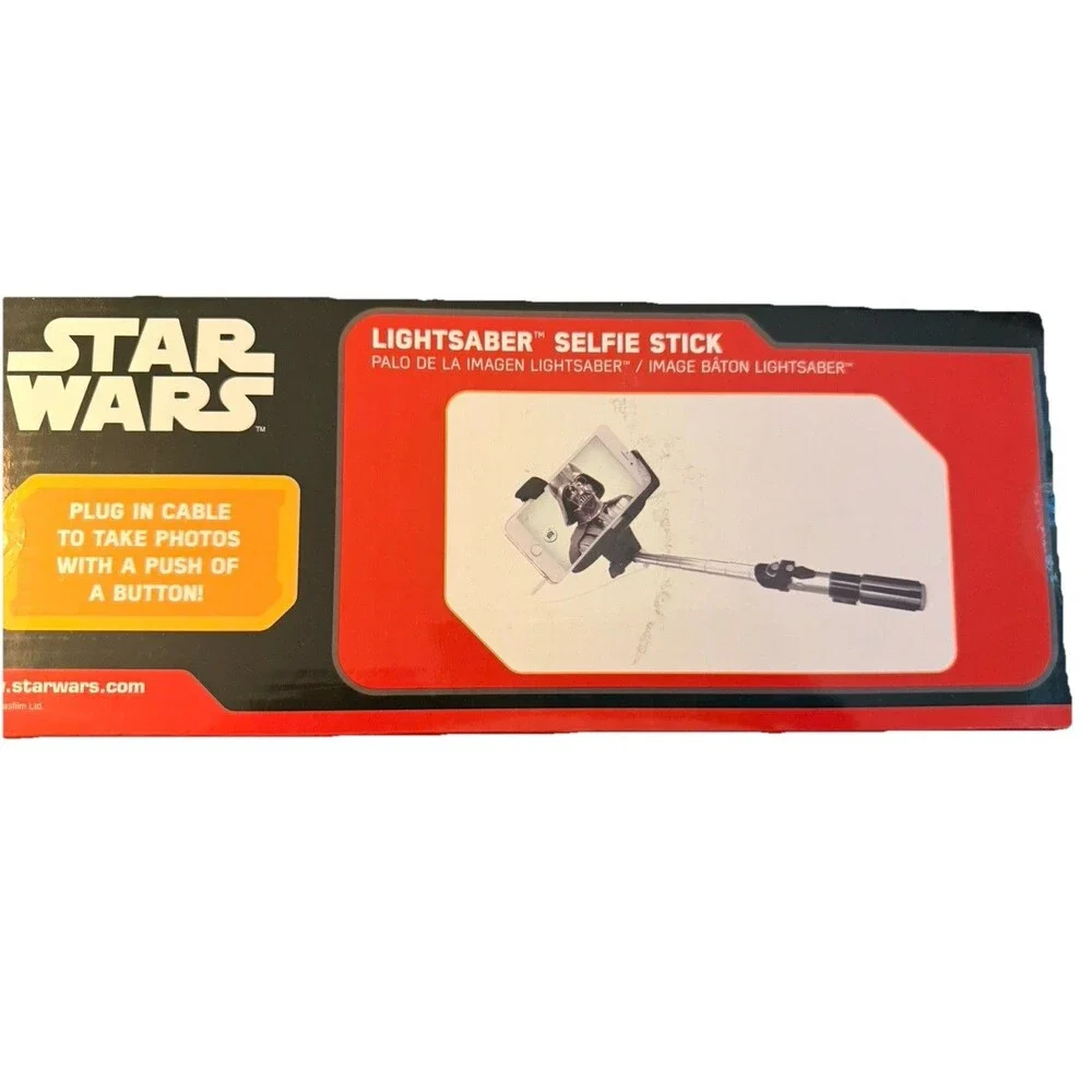 Star Wars Lightsaber Selfie Stick Adjustable Phone Camera Mount New